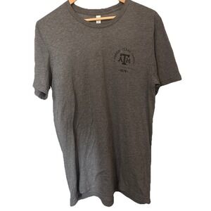 Texas A&M Aggies Men's large Shirt "Don't Tread On Me" Grey Gray Short Sleeve T